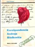 Korešpondencia Andreja Sládkoviča - náhled