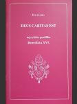 Deus caritas est encyklika nejvyššího pontifika Benedikta XVI. - náhled