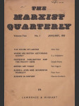 The Marxist Quarterly No.I vol. 2 - náhled