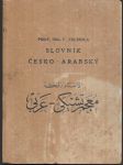 Stručný slovník česko-arabský - náhled