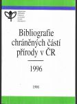 Bibliografie chráněných částí přírody v ČR za rok - anotované záznamy. 1996 - náhled
