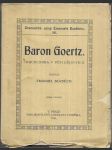 Baron Goertz - truchlohra v 5 dějstvích - náhled