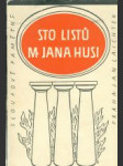 Sto listů Mistra Jana Husi - náhled