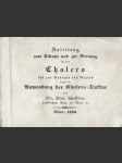Bastler : Anleitung Rettung in Cholera, Wien, 1850 - náhled