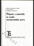 Případy a materiály ke studiu mezinárodního práva - náhled