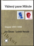 Vážený pane Mikule - dopisy 1967-1988 - DEDIKACE AUTORA ! - náhled