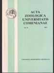 Acta Zoologica 37 Universitas Comeniana - náhled