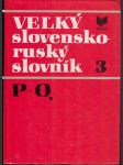 Veľký slovensko-ruský slovník 3 p-q - náhled