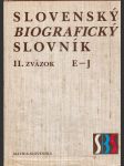 Slovenský biografický slovník ii.zväzok e-j - náhled
