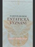 Extatická vyznání - mystická svědectví různých dob a národů - buber martin - náhled