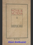 Nova et vetera - svazek 1 srpen 1912 - náhled