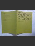 Pokroky matematiky fyziky & astronomie ročník 1981 č. 1 - náhled