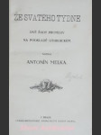 ZE SVATÉHO TÝDNE - Dvě řady promluv na podkladě liturgickém - MELKA Antonín - náhled