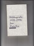 Jan Patočka. Bibliografie 1928 - 1996 - náhled