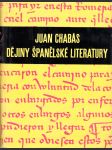 Dějiny španělské literatury - náhled