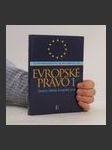 Evropské právo 1: Ústavní základy Evropské unie - náhled