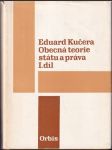 Obecná teorie státu a práva I. díl - náhled