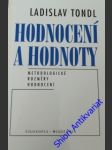 Hodnocení a hodnoty - tondl ladislav - náhled