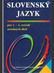 Slovenský jazyk pre 1.- 4.ročník stredných škôl - náhled