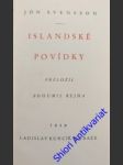 Islandské povídky - svensson jón - náhled