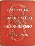 Památník osmého sletu všesokolského v Praze 1926 - náhled