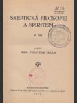 Skeptická filosofie a spiritism II. - náhled