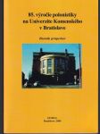 85. výročie polonistiky na Univerzite Komenského - náhled