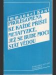 Prolegomena ke každé příští metafyzice, jež se bude moci stát vědou - náhled