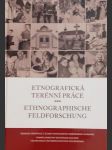 Etnografická  terénní   práce - ethnographische  feldforschung - náhled
