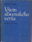 Vývin slovenského verša od školy Štúrovej - náhled