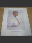 Jan Pavel II. Johanes Paulus II. Barevná grafika - náhled