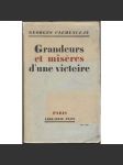 Grandeurs et misères d'une victoire [první světová válka, vojenství] - náhled