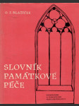 Slovník památkové péče - náhled