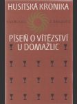 Husitská kronika;  Píseň o vítězství u Domažlic - náhled