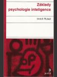 Základy psychologie inteligence - náhled