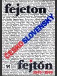 Československý fejeton - fejtón - 1975-1976 - DEDIKACE AUTORA! - náhled