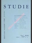 STUDIE - číslo IV-V / 1981 (76-77) - Kolektiv autorů - náhled