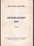 Mapa správneho rozdelenia krajov ČSSR Západoslovenský kraj - náhled