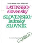 Latinsko - slovenský, slovensko - latinský slovník - náhled