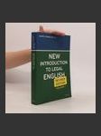 New introduction to legal English. Revised edition. Volume I - náhled