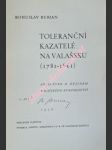 Toleranční kazatelé na valašsku (1781-1861) - příspěvek k dějinám valašského evangelictví - burian bohuslav - náhled