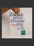 Základy práva Evropské unie pro ekonomy - náhled