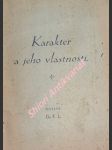 Karakter a jeho vlastnosti - lányi karel bohuslav - náhled