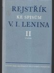 Rejstřík ke spisům V. I. Lenina II. svazek - náhled