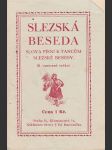 Slezská beseda  / slova písní k tancům slezské besedy / - náhled