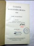 Časopis národního musea 1938 - náhled