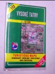 Vysoké tatry turistická mapa - náhled