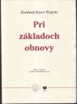 Pri základoch obnovy - náhled