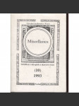 Miscellanea 10/1993. Oddělení rukopisů a starých tisků (2 svazky) - náhled