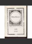 Miscellanea 6/2 - 1990. Oddělení rukopisů a vzácných tisků - náhled